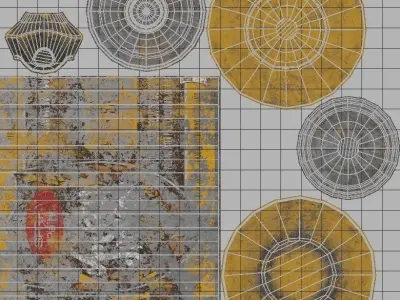 Spray Paint Pack Low-poly 3D model