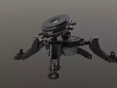 Robot mech station space scifi  3D model