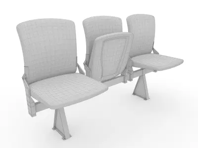 Stadium Seats 10 3D model