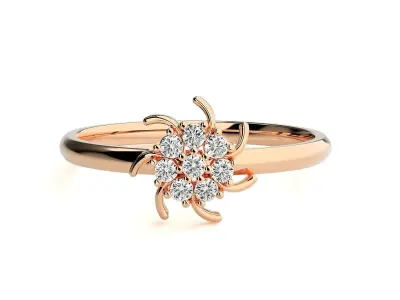 Women ring 3D print model 153