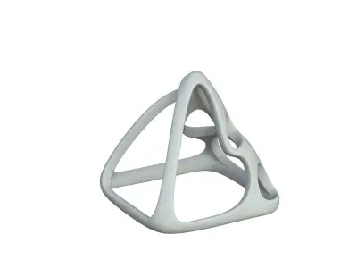 SciFi Cube Object No 58432 Low Poly Shape Low-poly 3D model