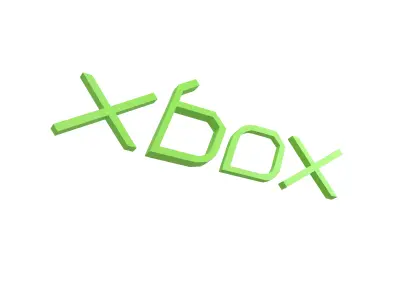 Xbox 2000 Logo v1 001 Free low-poly 3D model