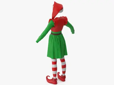  Christmas Elf Costume Female 