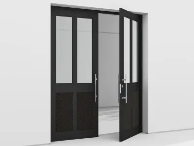 Aluminium door 147 3D model