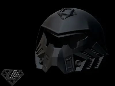 SCI-FI Tactic Roach custom helmet 3D print model