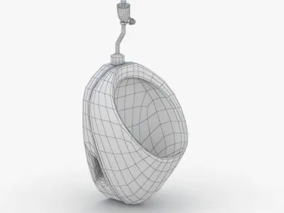 1619 - Urinal Low-poly 3D model