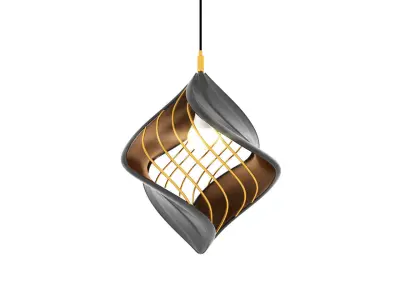 Twisted Pendant Lamp Design 3D model