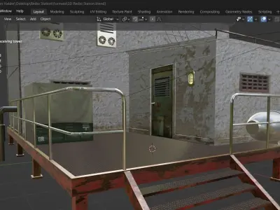 Radio Unit Low-poly 3D model