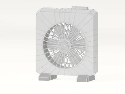 Floor Fan Low-poly 3D model