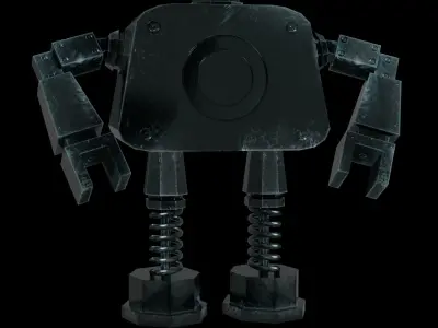 Iron Robot character 3D model