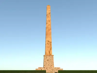 laos Game Monument Low-poly 3D model