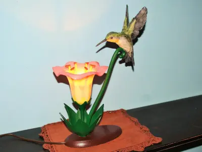 Hummingbird Lamp 3D print model