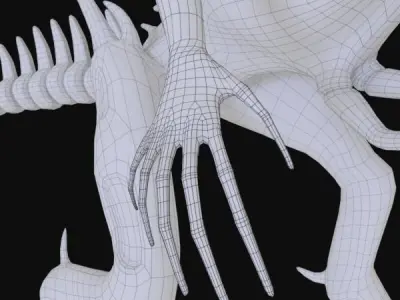 Queen Xenomorph 3D model