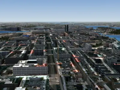 Stockholm Sweden Low-poly 3D model