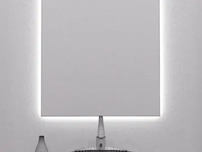 Illuminated Mirror 4 3D model