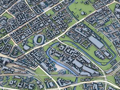 Minsk City Belarus 3D model