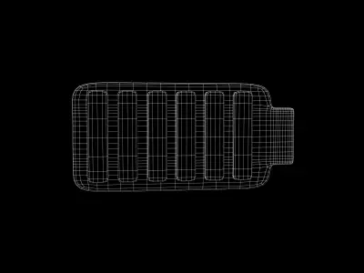 Battery Symbol v3 002 Low-poly 3D model