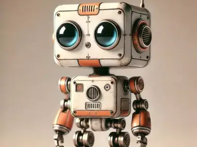 Cute Robot 3D Model STL OBJ FBX 3DS 3D model