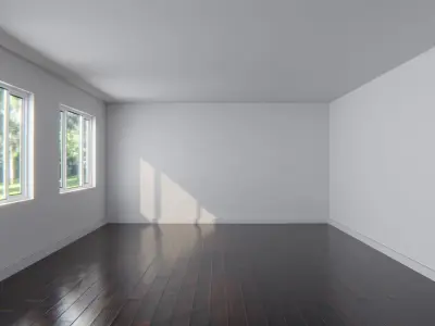 Interior Startup Base Mesh Livingroom Scene Low-poly 3D model