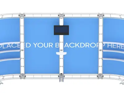 Backdrop 8ft x 20ft Truss Backwall Display 3D model