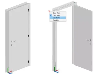 DYN 3d door Free 3D model