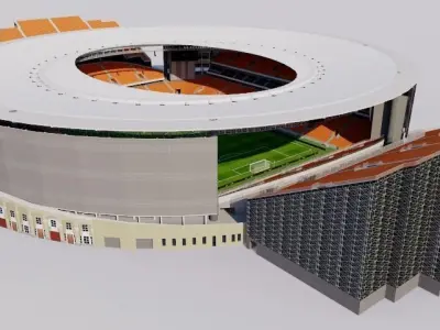 Central Stadium Yekaterinburg - Russia 3D model