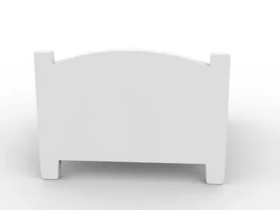 Low-Poly Bed 3D Printable 3D print model