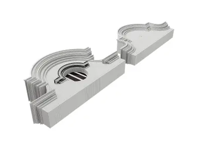 Polyurethane molding Low-poly 3D model