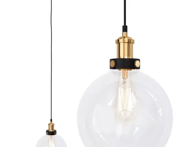 Mckamey 1 Light Single Globe Pendant 3D model