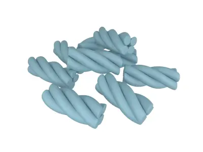 Marshmallows V2 008 Low-poly 3D model