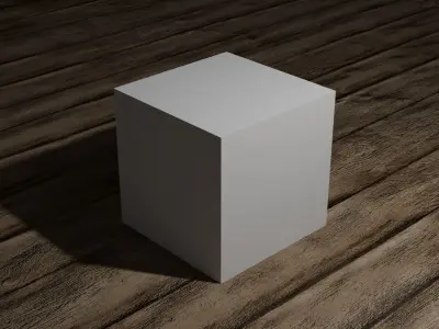 Blender Default Cube Low-poly 3D model