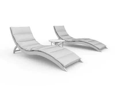 Sun Lounger 16 3D model