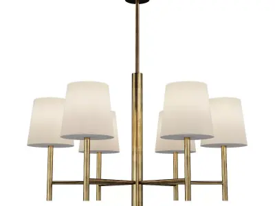  Danish Designer Modernist Chandelier Low-poly 3D model