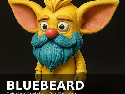 Earfolk Buddies - Whimsical Big-Ears Character Collection 3D print model