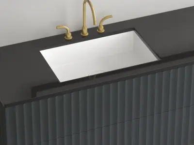 Modern Bathroom Furniture No 117 3D model