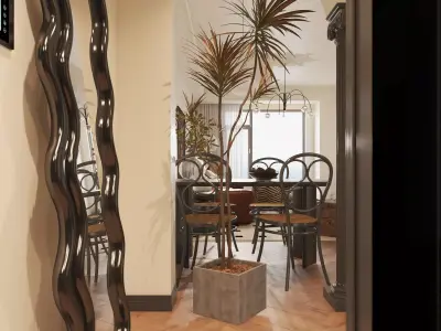 Living room  3D model 14