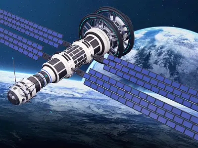 Sci Fi Satellite 02 3D model