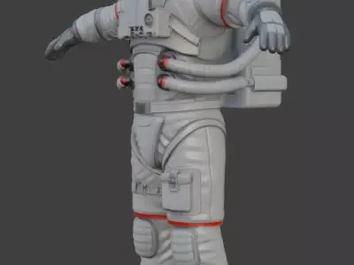 Astronaut Spacesuit 3D Model 3D model
