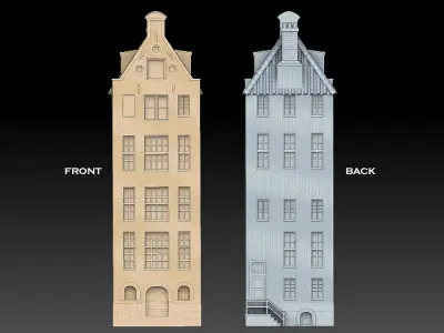 Canal  House 3D print model