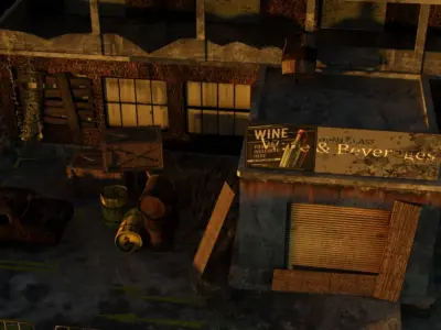 Wine Shop 3D model