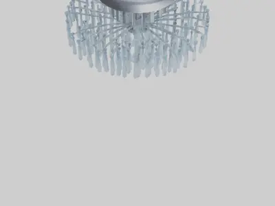 Icicle Chandeliers model Low-poly 3D model