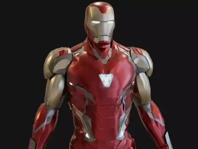 Iron man Mark 85  Low-poly 3D model
