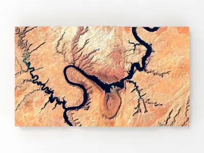 Mountain landscape 3D model 6