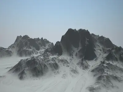 Alien landscape 3d-model 3D model