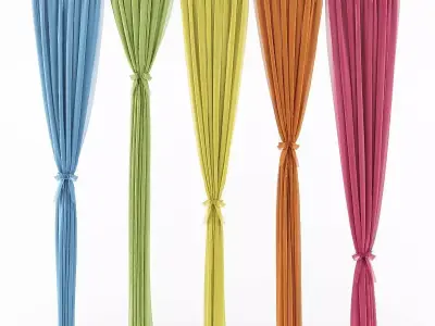 Curtain 3D model 129 3D model