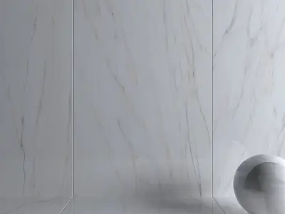 Wall Tiles Museum Gioia Silver 160x320 Set 3 Texture
