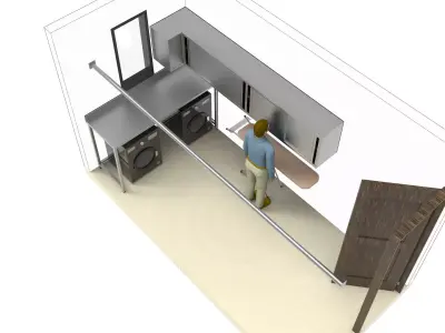 Laundry room  3D model