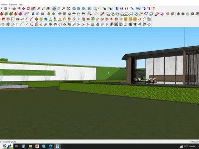 3D model of master plan landscape 3D model