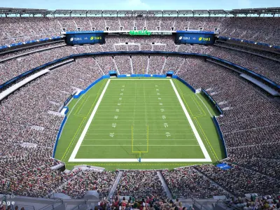  Football Stadium ML with Animated Audience 