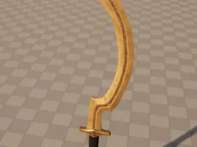 Egyptian Khopesh  Bronze version Low-poly 3D model